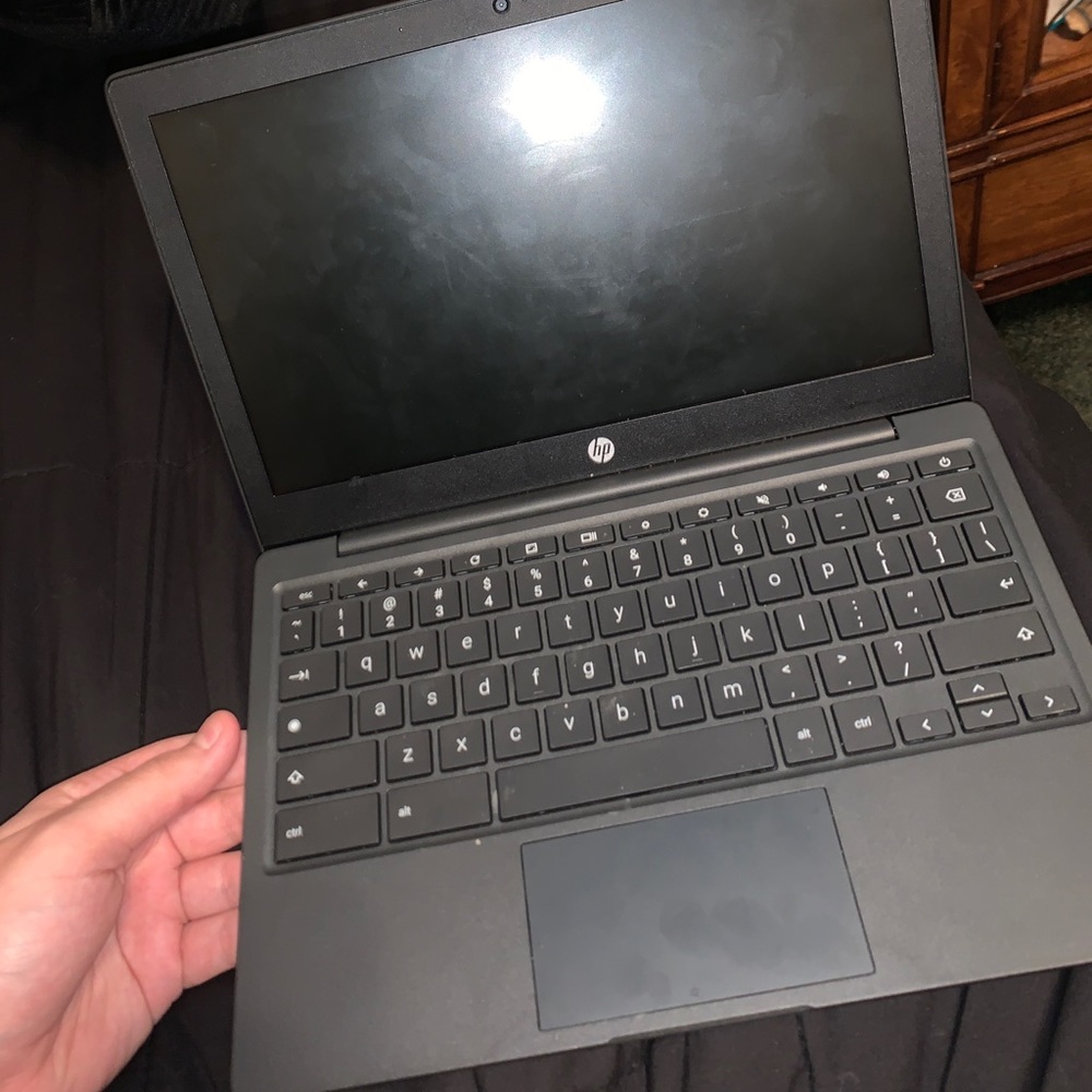 Cracked screen chrome book